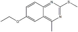 ethyl 4-methyl-2-(methylsulfanyl)-6-quinazolinyl ether Structure