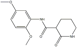 N-(2,5-dimethoxyphenyl)-2-oxo-3-piperidinecarboxamide Struktur