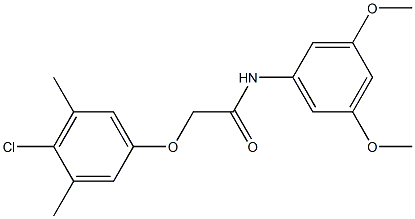 2-(4-chloro-3,5-dimethylphenoxy)-N-(3,5-dimethoxyphenyl)acetamide