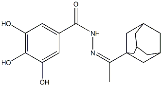 N'-[1-(1-adamantyl)ethylidene]-3,4,5-trihydroxybenzohydrazide Structure