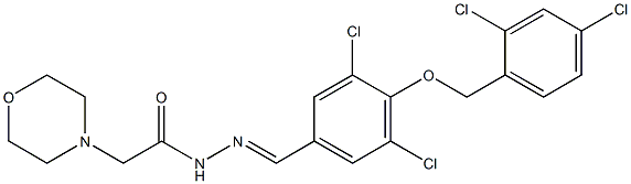 N'-{3,5-dichloro-4-[(2,4-dichlorobenzyl)oxy]benzylidene}-2-(4-morpholinyl)acetohydrazide