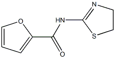 N-(4,5-dihydro-1,3-thiazol-2-yl)-2-furamide 化学構造式