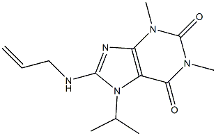 8-(allylamino)-7-isopropyl-1,3-dimethyl-3,7-dihydro-1H-purine-2,6-dione,,结构式