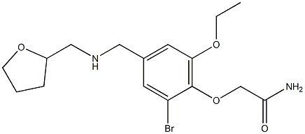 2-(2-bromo-6-ethoxy-4-{[(tetrahydro-2-furanylmethyl)amino]methyl}phenoxy)acetamide