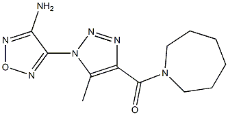 4-[4-(1-azepanylcarbonyl)-5-methyl-1H-1,2,3-triazol-1-yl]-1,2,5-oxadiazol-3-amine