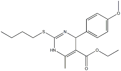  ethyl 2-(butylsulfanyl)-4-(4-methoxyphenyl)-6-methyl-1,4-dihydro-5-pyrimidinecarboxylate