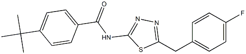 4-tert-butyl-N-[5-(4-fluorobenzyl)-1,3,4-thiadiazol-2-yl]benzamide|