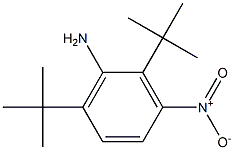 2,6-ditert-butyl-3-nitroaniline 化学構造式