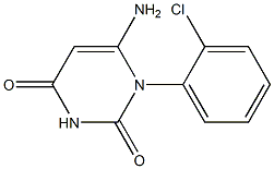 6-amino-1-(2-chlorophenyl)-2,4(1H,3H)-pyrimidinedione Struktur