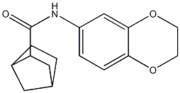 N-(2,3-dihydro-1,4-benzodioxin-6-yl)bicyclo[2.2.1]heptane-2-carboxamide 结构式