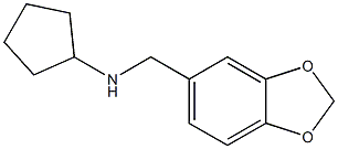 N-(1,3-benzodioxol-5-ylmethyl)cyclopentanamine Structure