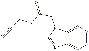 2-(2-methyl-1H-benzimidazol-1-yl)-N-(2-propynyl)acetamide Structure