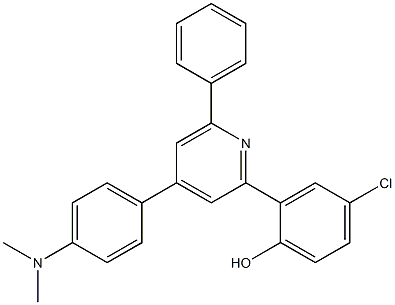 4-chloro-2-{4-[4-(dimethylamino)phenyl]-6-phenyl-2-pyridinyl}phenol Structure