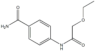 4-[(ethoxyacetyl)amino]benzamide,,结构式