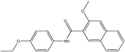 N-(4-ethoxyphenyl)-3-methoxy-2-naphthamide,,结构式