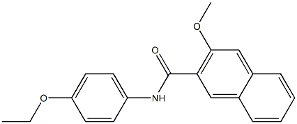 N-(4-ethoxyphenyl)-3-methoxy-2-naphthamide Structure