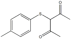 3-[(4-methylphenyl)sulfanyl]-2,4-pentanedione Struktur