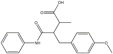 4-anilino-3-(4-methoxybenzyl)-2-methyl-4-oxobutanoic acid Structure