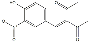 3-{4-hydroxy-3-nitrobenzylidene}-2,4-pentanedione 结构式