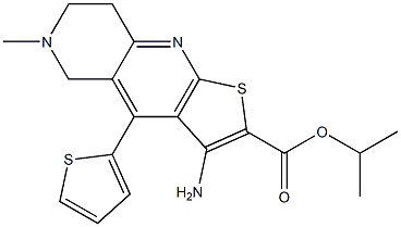 isopropyl 3-amino-6-methyl-4-thien-2-yl-5,6,7,8-tetrahydrothieno[2,3-b][1,6]naphthyridine-2-carboxylate