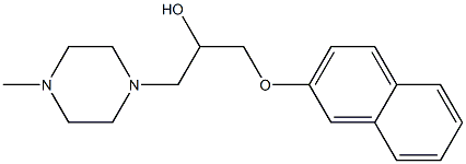 1-(4-methyl-1-piperazinyl)-3-(2-naphthyloxy)-2-propanol Structure