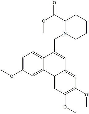 methyl 1-[(2,3,6-trimethoxy-9-phenanthryl)methyl]-2-piperidinecarboxylate Structure
