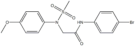 N-(4-bromophenyl)-2-[4-methoxy(methylsulfonyl)anilino]acetamide