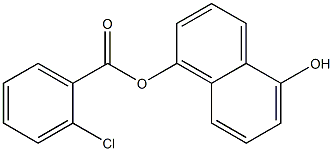 5-hydroxy-1-naphthyl 2-chlorobenzoate Struktur