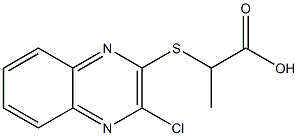 2-[(3-chloro-2-quinoxalinyl)sulfanyl]propanoic acid,,结构式