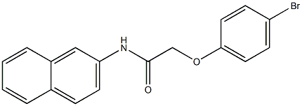 2-(4-bromophenoxy)-N-(2-naphthyl)acetamide Struktur