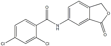 2,4-dichloro-N-(3-oxo-1,3-dihydro-2-benzofuran-5-yl)benzamide,,结构式