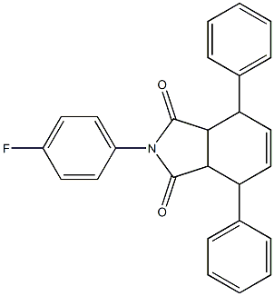 2-(4-fluorophenyl)-4,7-diphenyl-3a,4,7,7a-tetrahydro-1H-isoindole-1,3(2H)-dione|