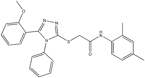 N-(2,4-dimethylphenyl)-2-{[5-(2-methoxyphenyl)-4-phenyl-4H-1,2,4-triazol-3-yl]sulfanyl}acetamide