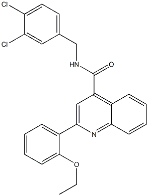 N-(3,4-dichlorobenzyl)-2-(2-ethoxyphenyl)-4-quinolinecarboxamide Structure