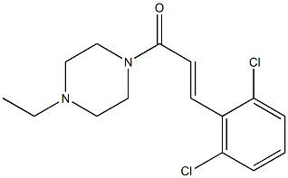 1-[3-(2,6-dichlorophenyl)acryloyl]-4-ethylpiperazine 化学構造式