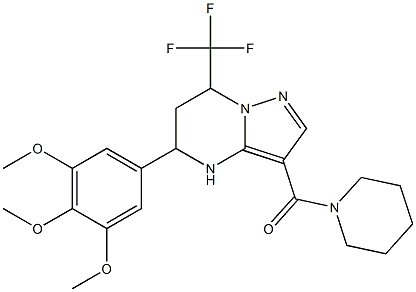 3-(1-piperidinylcarbonyl)-7-(trifluoromethyl)-5-(3,4,5-trimethoxyphenyl)-4,5,6,7-tetrahydropyrazolo[1,5-a]pyrimidine