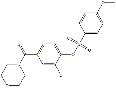 2-chloro-4-(4-morpholinylcarbothioyl)phenyl 4-methoxybenzenesulfonate