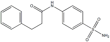 N-[4-(aminosulfonyl)phenyl]-3-phenylpropanamide 结构式