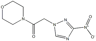 4-({3-nitro-1H-1,2,4-triazol-1-yl}acetyl)morpholine Struktur