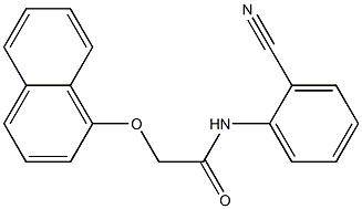 N-(2-cyanophenyl)-2-(1-naphthyloxy)acetamide|