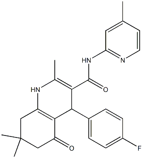  4-(4-fluorophenyl)-2,7,7-trimethyl-N-(4-methylpyridin-2-yl)-5-oxo-1,4,5,6,7,8-hexahydroquinoline-3-carboxamide