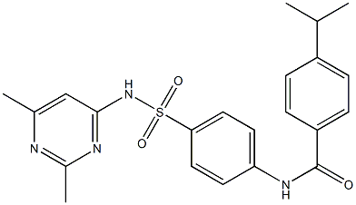 N-(4-{[(2,6-dimethyl-4-pyrimidinyl)amino]sulfonyl}phenyl)-4-isopropylbenzamide