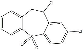 2,11-dichloro-10,11-dihydrodibenzo[b,f]thiepine 5,5-dioxide 结构式