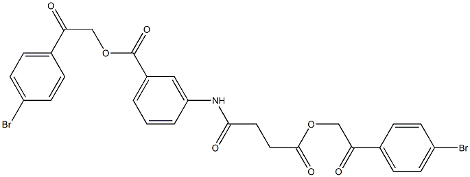 2-(4-bromophenyl)-2-oxoethyl 3-({4-[2-(4-bromophenyl)-2-oxoethoxy]-4-oxobutanoyl}amino)benzoate