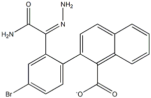 2-[2-(aminocarbonyl)carbohydrazonoyl]-4-bromophenyl 1-naphthoate