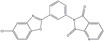 6-[3-(5-chloro-1,3-benzoxazol-2-yl)phenyl]-5H-pyrrolo[3,4-b]pyridine-5,7(6H)-dione Structure