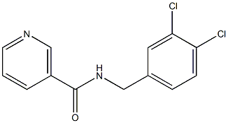 N-(3,4-dichlorobenzyl)nicotinamide 结构式