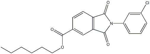 hexyl 2-(3-chlorophenyl)-1,3-dioxoisoindoline-5-carboxylate