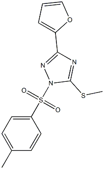 3-(2-furyl)-1-[(4-methylphenyl)sulfonyl]-1H-1,2,4-triazol-5-yl methyl sulfide|