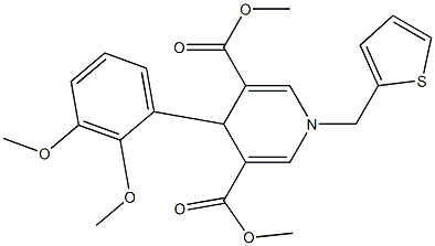 dimethyl 4-(2,3-dimethoxyphenyl)-1-(thien-2-ylmethyl)-1,4-dihydropyridine-3,5-dicarboxylate